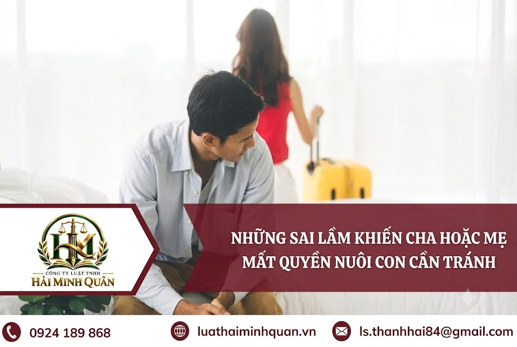 Những sai lầm khiến cha hoặc mẹ mất quyền nuôi con cần tránh